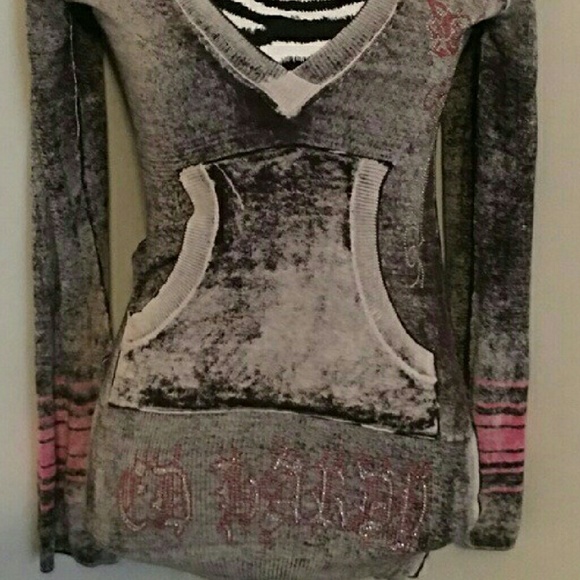 Ed Hardy Silk Hoodie - Picture 2 of 3